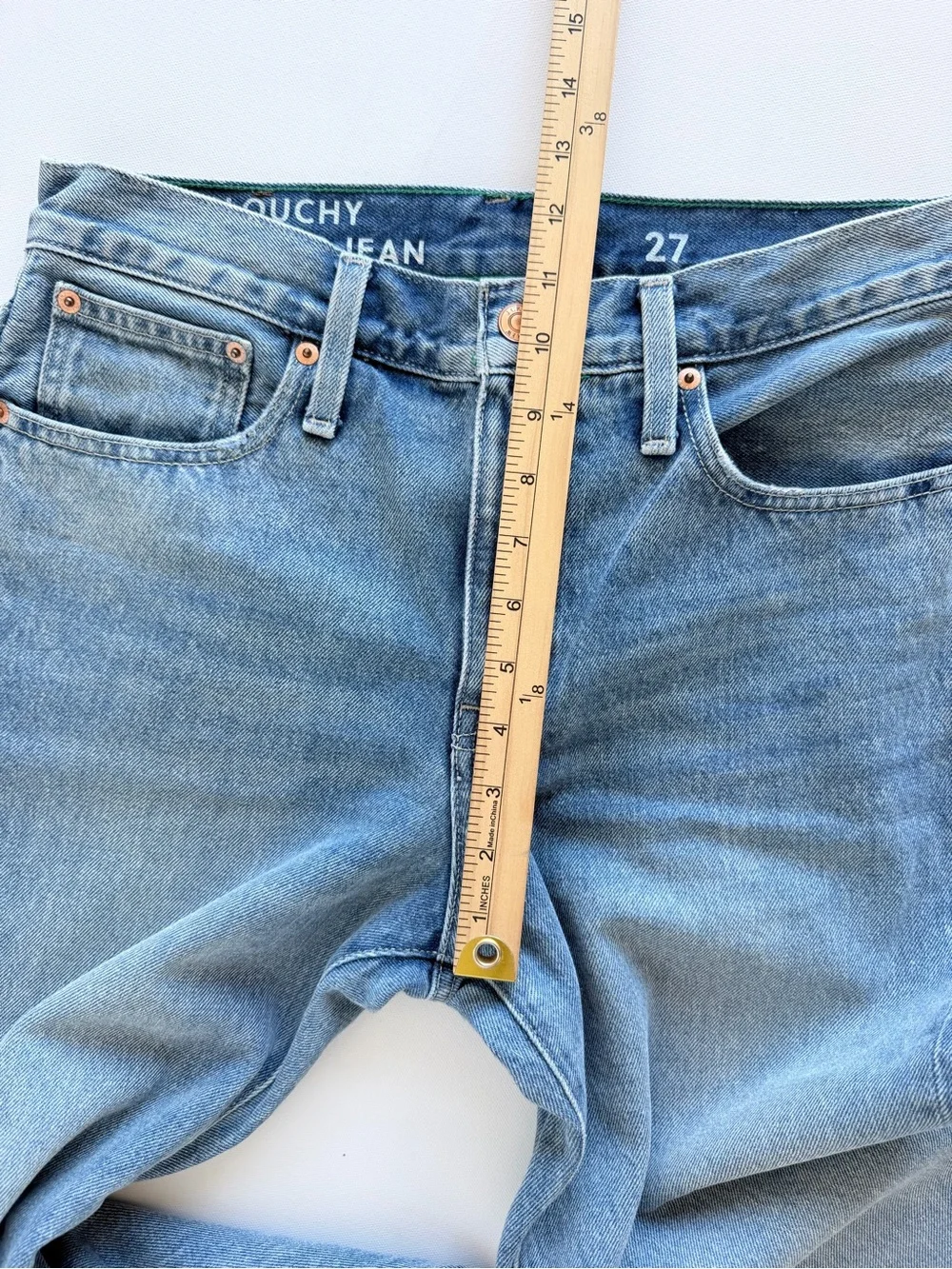 J.Crew Slouchy Boyfriend Jeans Light Wash 100% Cotton Relaxed Fit Size 27